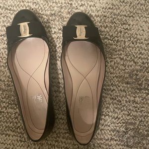 Salvatore Ferragamo Varina bow flats